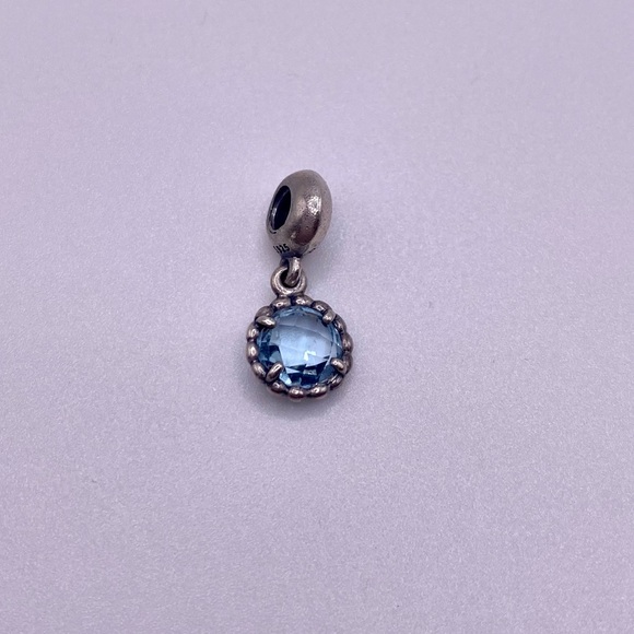 Pandora Jewelry - PANDORA Cool Breeze Blue Topaz Dangle Charm - Retired - 791021btp
